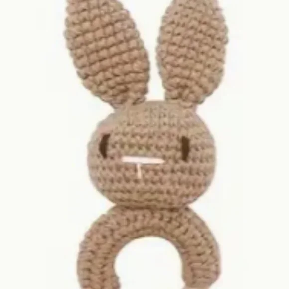 Cute Crochet Bunny Rattle, Baby Toy, Newborn Gift Idea, Rattle, Baby Rattle - Picture 2 of 2